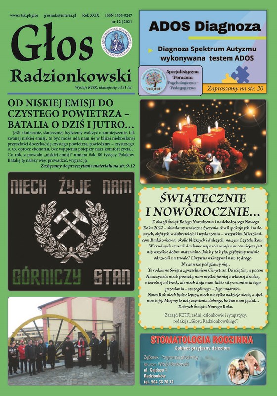 Read more about the article Głos Radzionkowski nr 12/2021