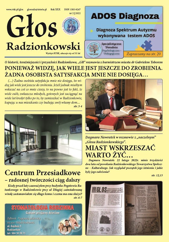 Read more about the article Głos Radzionkowski nr 2/2022