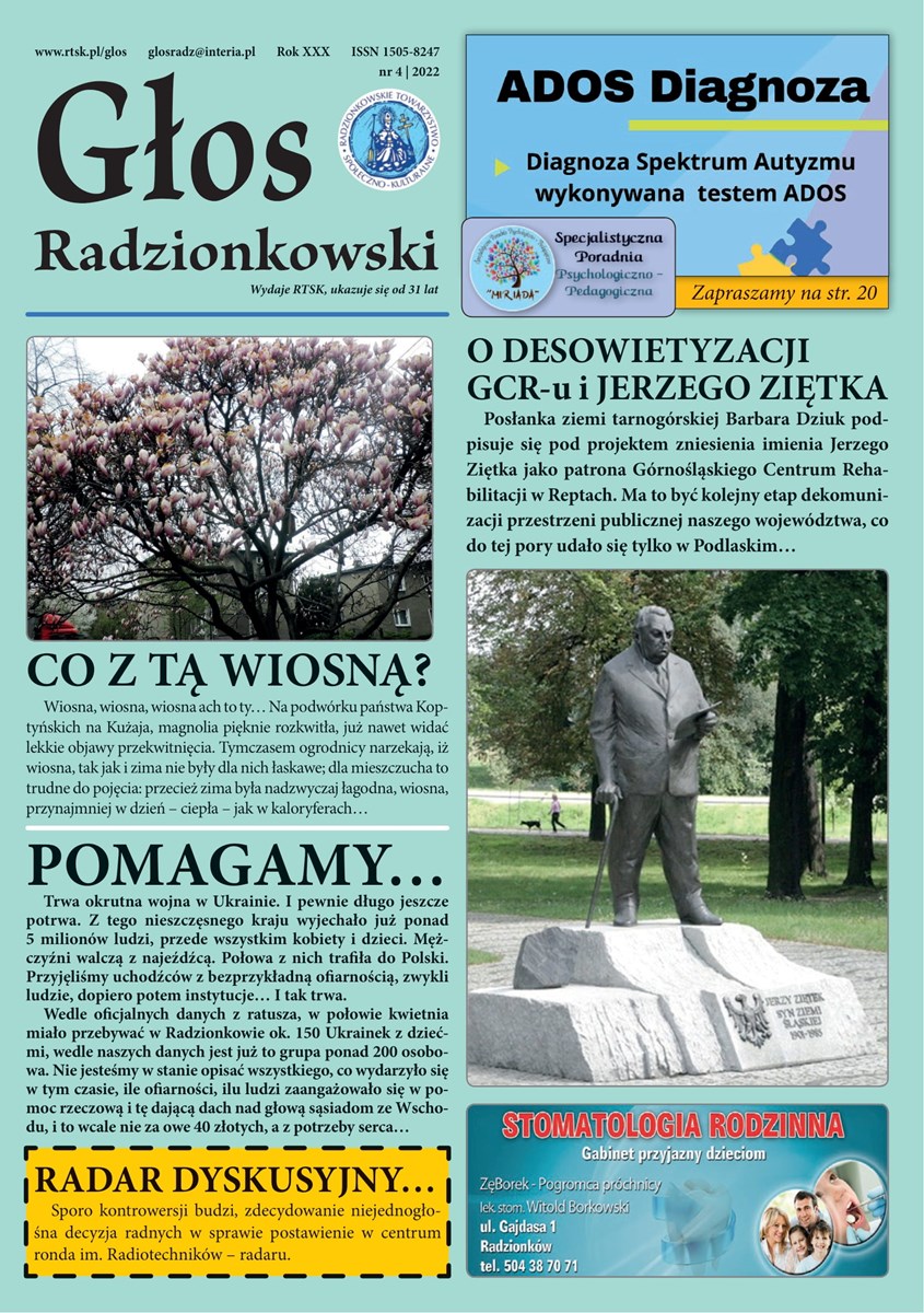 Read more about the article Głos Radzionkowski nr 4/2022