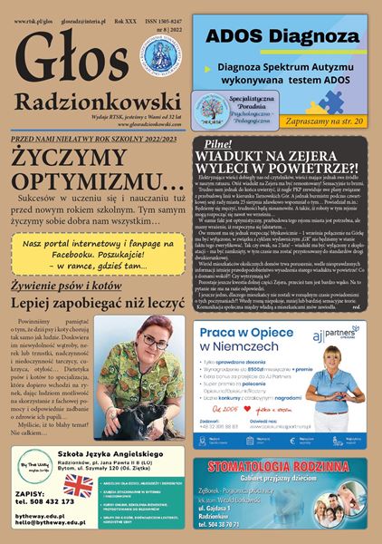 Read more about the article Głos Radzionkowski nr 8/2022