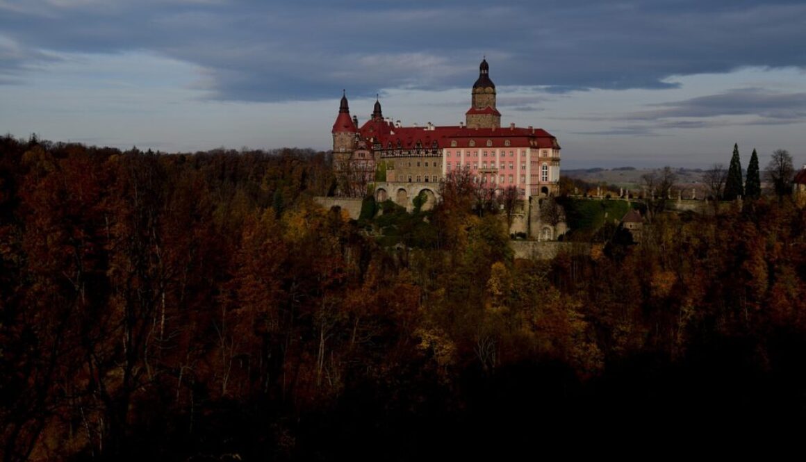 castle lower silesia forest woods 6784796