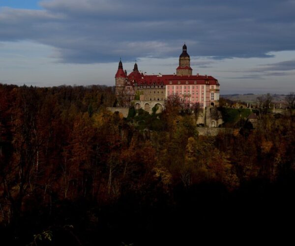 castle lower silesia forest woods 6784796